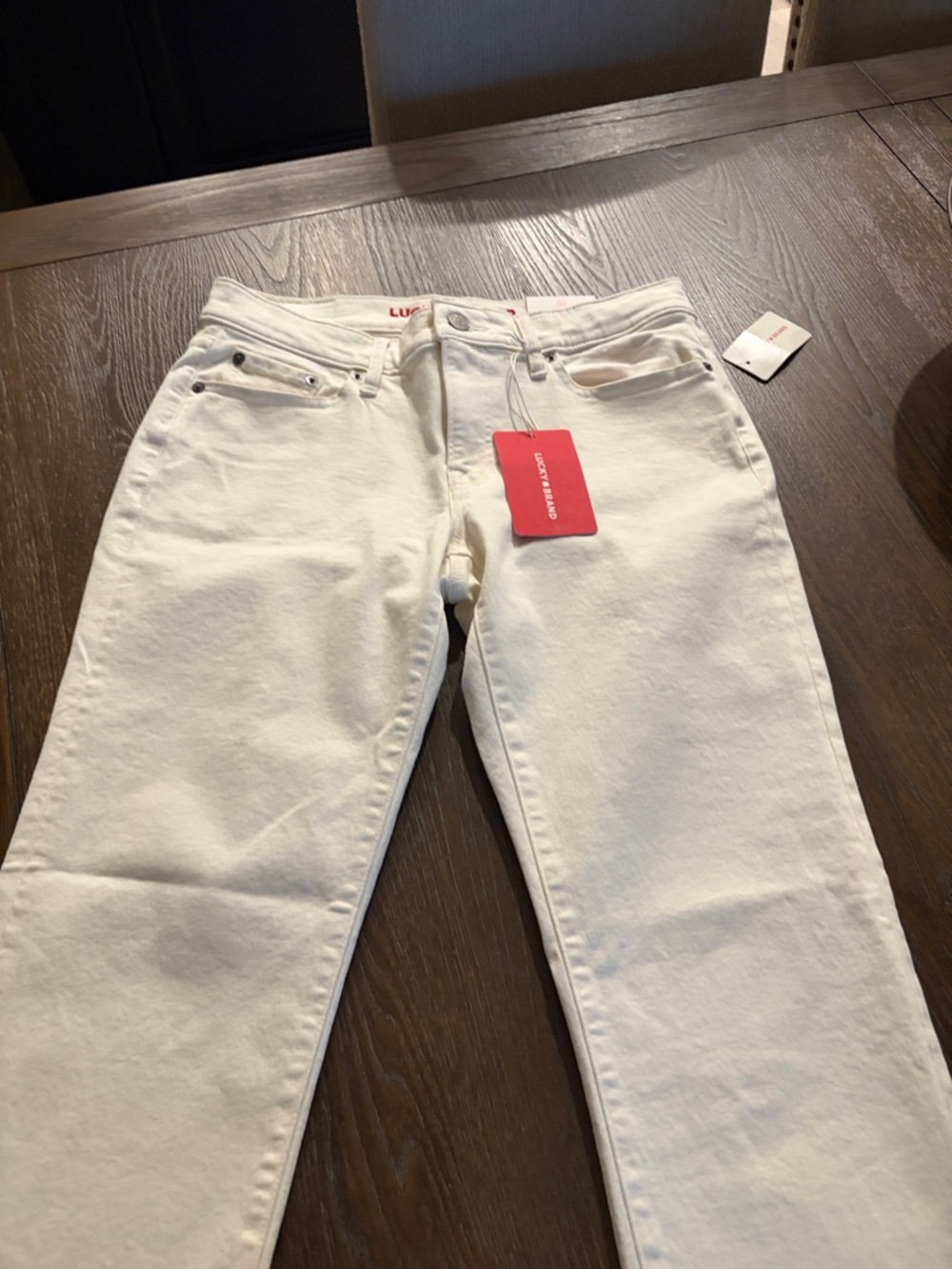 Lucky Brand Women's Straight Leg Jeans in White